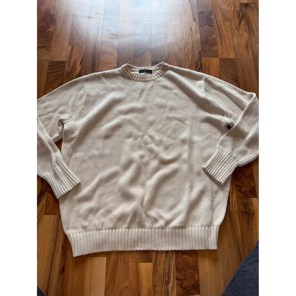 Brandy Melville Sweater Womens One Size Creak 100% Cotton Knit Crewneck classic‎